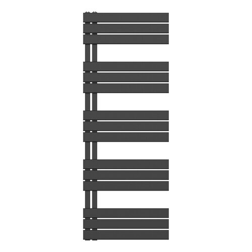 Handdoekradiator BWS Boss Links aansluiting 864W 160x60 cm Mat Zwart 