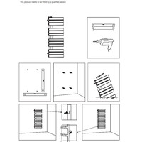 Handdoekradiator BWS Boss Links aansluiting 864W 160x60 cm Wit