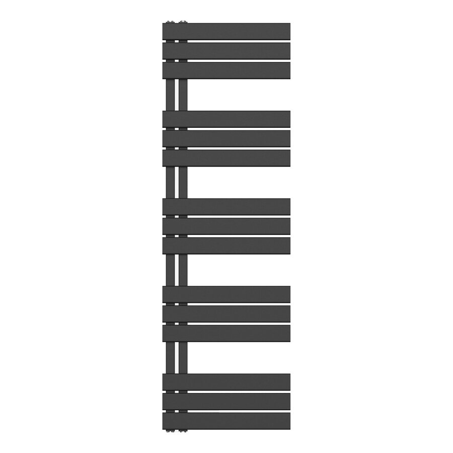 Handdoekradiator BWS Boss Links aansluiting 755W 160x50 cm Zwart