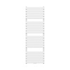 Handdoekradiator BWS Ress Middenaansluiting 180x60 cm Wit
