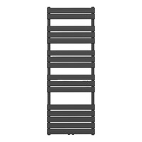 Handdoekradiator BWS Ress Middenaansluiting 160x60 cm Zwart