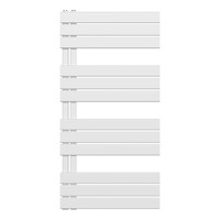Handdoekradiator BWS Boss Links aansluiting 681W 120x60 cm Wit