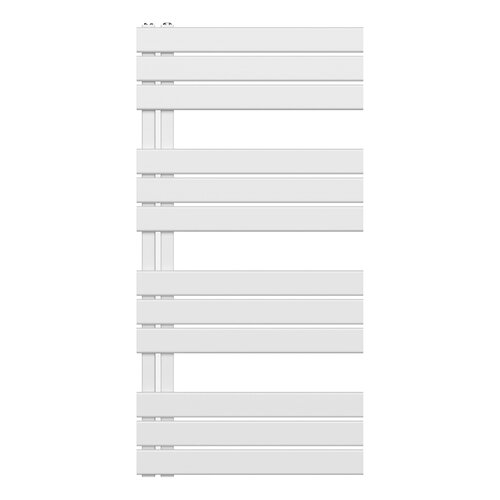 Handdoekradiator BWS Boss Links aansluiting 681W 120x60 cm Wit 