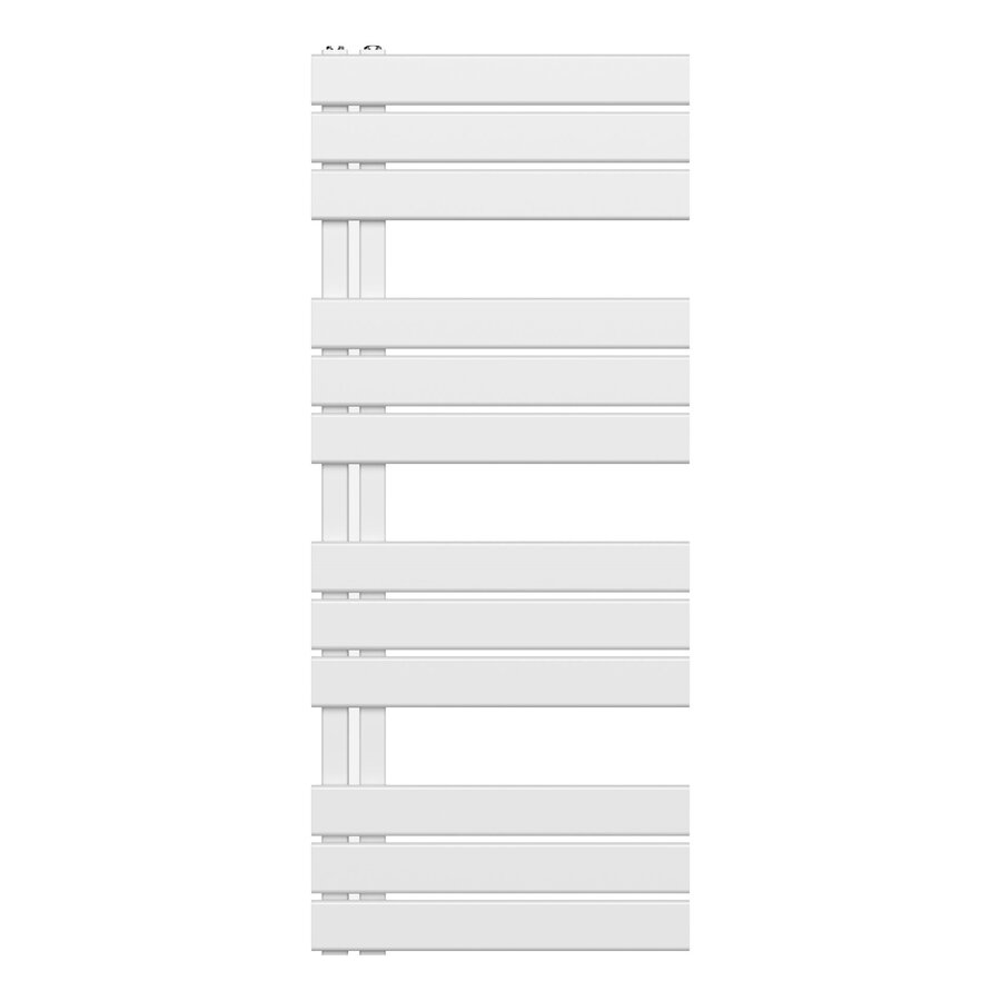 Handdoekradiator BWS Boss Links aansluiting 593W 120x50 cm Wit