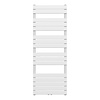 Handdoekradiator BWS Ress Middenaansluiting 160x60 cm Wit