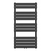 Boss & Wessing Handdoekradiator BWS Ress Middenaansluiting 681W 120x60 cm Zwart