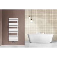 Handdoekradiator BWS Ress Middenaansluiting 681W 120x60 cm Wit
