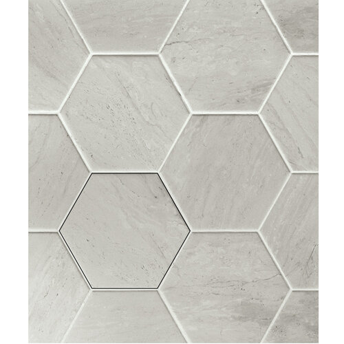 Verona Hexagon Grey Keramiek 13.9x16cm (Prijs per 0.42 M2) Grijs STILE7490 