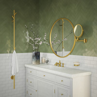 Handoekradiator Smedbo Dry 172 cm Mat Goud