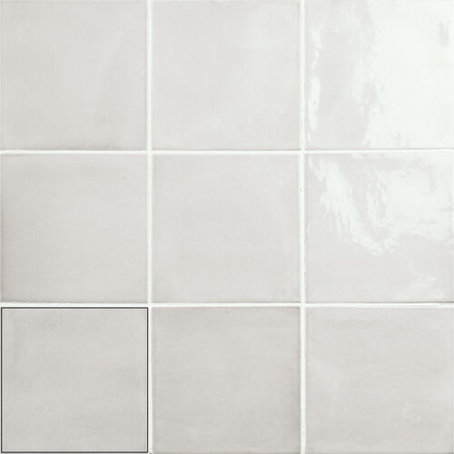 Wandtegel Fayenza White 12.3x12.3 cm (Prijs per M2) 