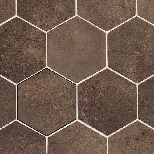 Wandtegel Magnetism Hexagon Corten 13.9x16 cm (Prijs per M2) 