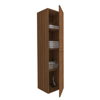 Kolomkast BWS Elite 42x42x160 cm 1 Deur Walnoot