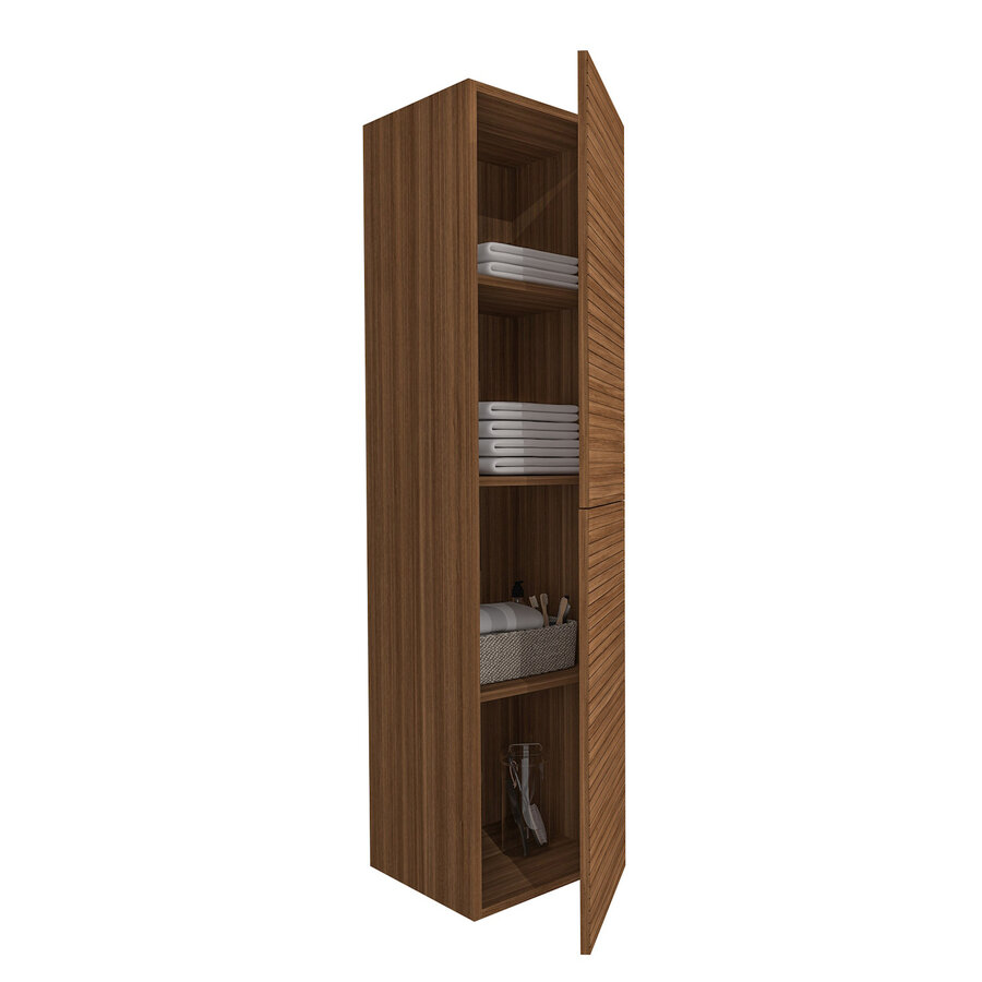 Kolomkast BWS Elite 42x42x160 cm 1 Deur Walnoot