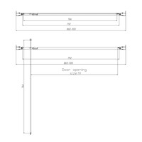 Nisdeur Best Design Nancy 90x200 cm Nano Glas 8 mm Mat Goud
