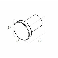 Handdoekhaak BWS Mark Klein Geborsteld Brons Koper