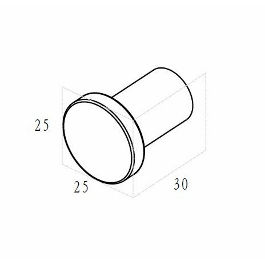 Handdoekhaak BWS Mark Klein Geborsteld Brons Koper