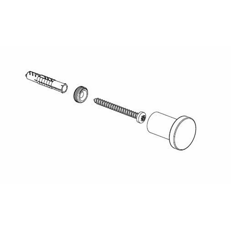 Handdoekhaak BWS Mark Klein Geborsteld Brons Koper