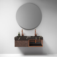 Wastafel Topa Artificial Marble 80 Copper Brown (0 krgt.)