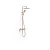 Regendouche Tres Fuji 203 Cm met Handdouche Mat Rose Gold