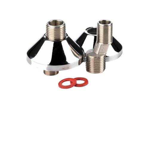 Best-Design Paar S-Koppeling 1/2'' x 3/4'' Chroom 