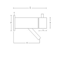 Toiletkraan Best Design Spador-Ore Wand Model RVS