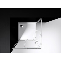 Douche Hoekinstap Best Design Project 80x80x190cm Glas 5mm Aluminium Profiel