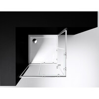 Douche Hoekinstap Best Design Project 90x90x190cm Glas 5mm Aluminium