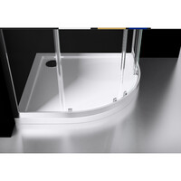 Douchecabine Best Design Project 1/4 Ronde Douchecabine 90x90x190cm Glas 5mm Aluminium Profiel