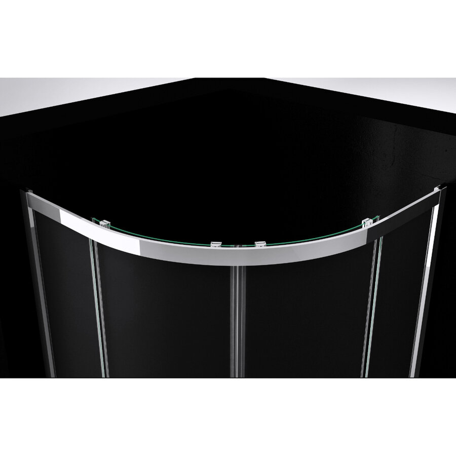 Douchecabine Best Design Project 1/4 Ronde Douchecabine 90x90x190cm Glas 5mm Aluminium Profiel