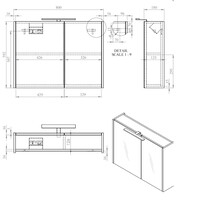 Best-Design "Happy" MDF Spiegelkast + Verlichting 80x60cm Wit