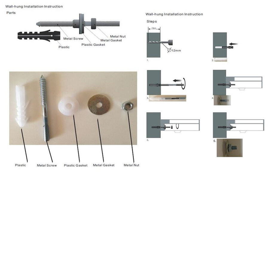 Best-Design "Serena" Wastafel "Just-Solid" 95x45x35cm Mat Wit