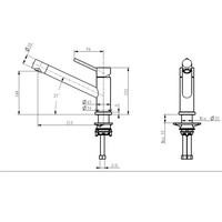 Best-Design "Ore-Andra" Keukenkraan RVS-304