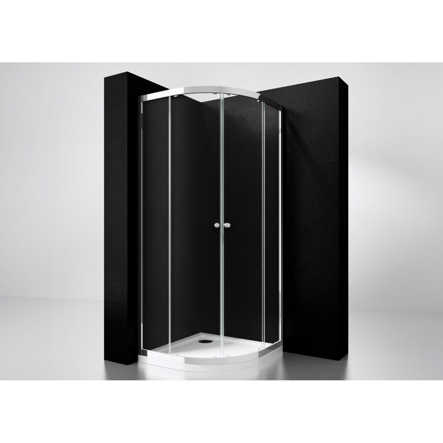 Best-Design "Project" 1/4 Ronde Douchecabine 100x100x190cm Glas 5mm Aluminium Profiel