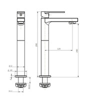 Best-Design Chrome "High-Home" Hoge Toiletkraan