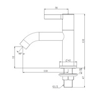 Best-Design Chrome "Zine" Toiletkraan