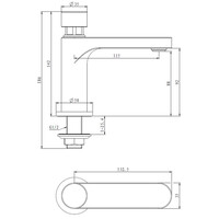 Best-Design Chrome "Delay-Aten" Toiletkraan
