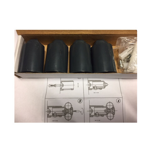 Best-Design Service (ter vervanging) Los Bevestigingset tbv."Zero" Radiator Antraciet 