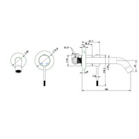 Best-Design "Chrome-Decorata" Inbouw-Wandmengkraan Uitl=20cm Chroom