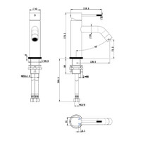 Best-Design "Nancy-Polina" Wastafelmengkraan Mat-Goud