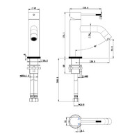 Best-Design "Lyon-Polina" Wastafelmengkraan Rosé Mat Goud