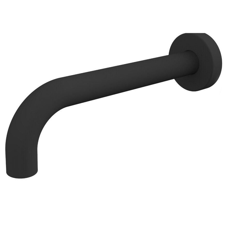 Best-Design "Nero" 90 Muuruitloop Met Rozet 1/2"x 21 cm Mat-Zwart