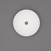 Waskom BWS Dorn 40X40X15cm Rond Solid Wit Glans