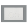 Qeramiq Bedieningsplaat Qeramiq Push Met DualfFush Frontbediening ABS Rond Glans Wit