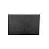 Qeramiq Bedieningsplaat Qeramiq Push Met DualfFush Frontbediening ABS Rond Mat Zwart