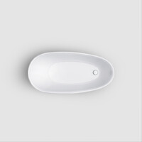 Clou InBe Vrijstaand Ligbad Wit Acryl 150x73x58cm Met Plug En Sifon Wit