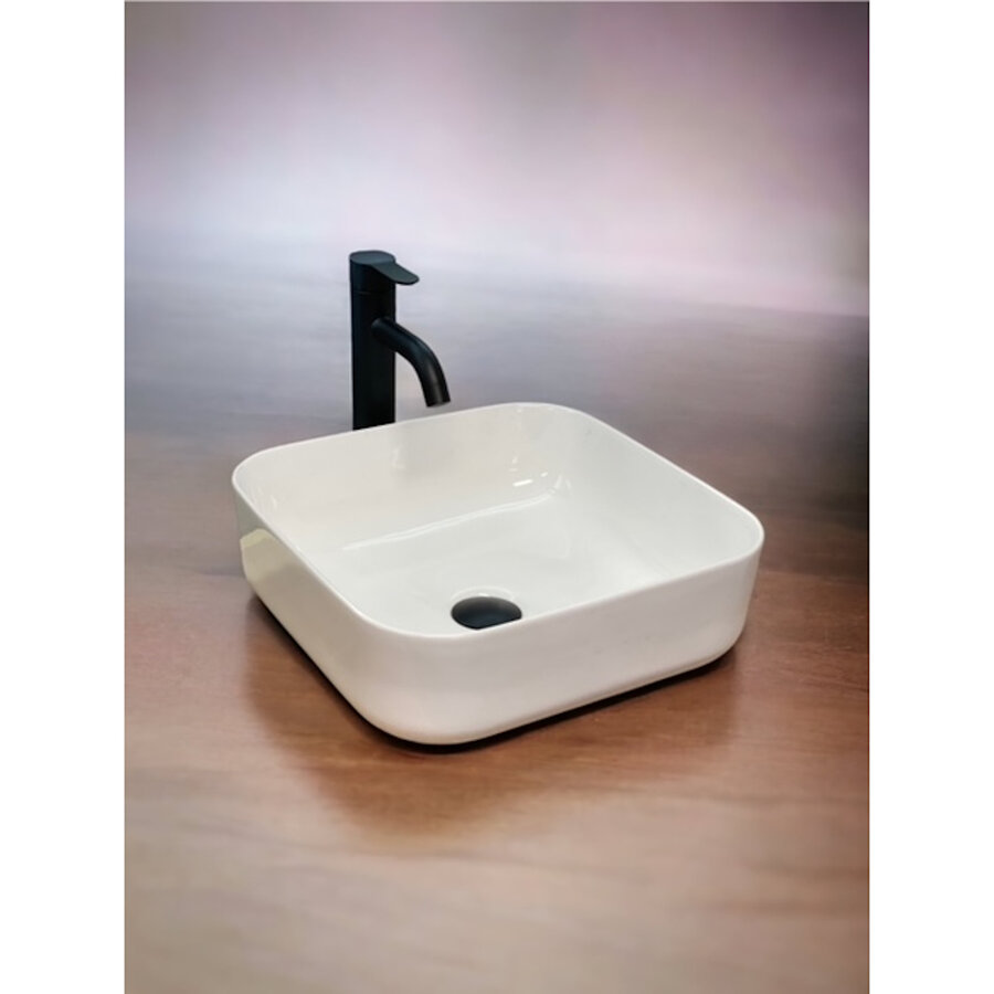 Waskom Casajoy Blanco Vierkant 38cm Keramiek Wit