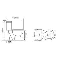 Duoblok BWS Clean Staand Compleet Glans Wit AO