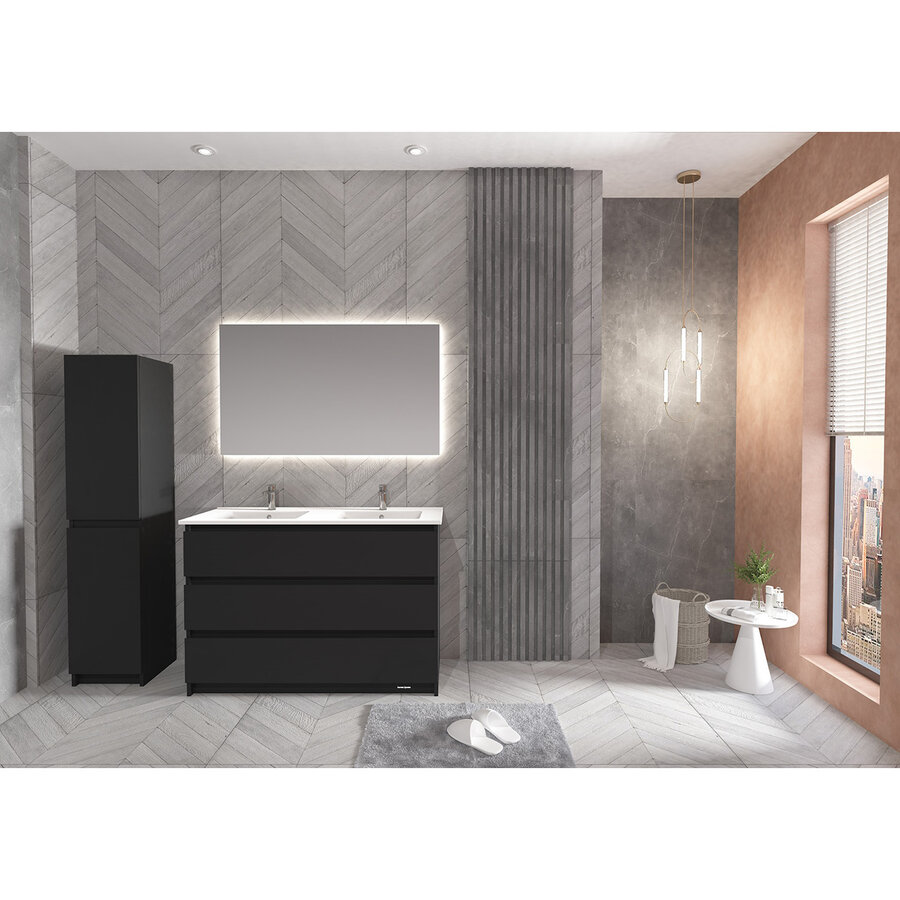 Onderkast BWS Jupiter 120cm 3 Lades Zwart