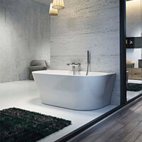 Half Vrijstaand Bad Sanilux Moon 170 cm Glans Wit