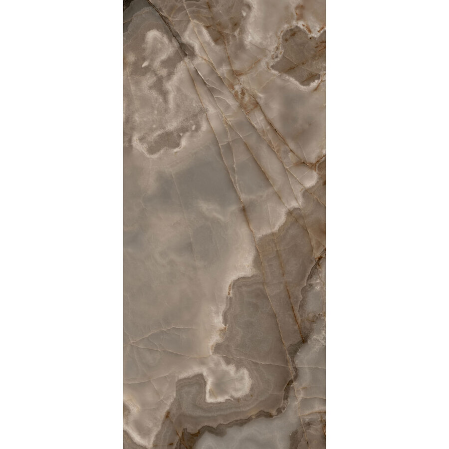 Vloertegel Florim Reves De Rex Douglas & Jones 120x280 cm Magnum Glans Choco (Prijs Per Tegel)